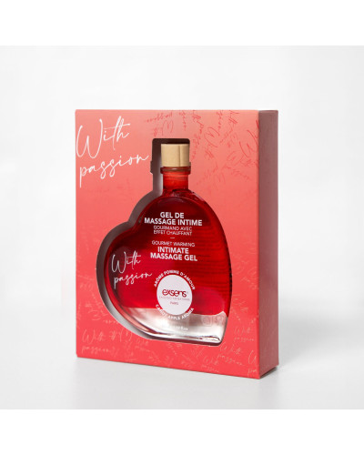 Массажное масло EXSENS With Passion Candy Apple 50мл разогревающее, без сахара, съедобное - Фото №2