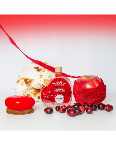 Массажное масло EXSENS With Passion Candy Apple 50мл разогревающее, без сахара, съедобное - Фото №3