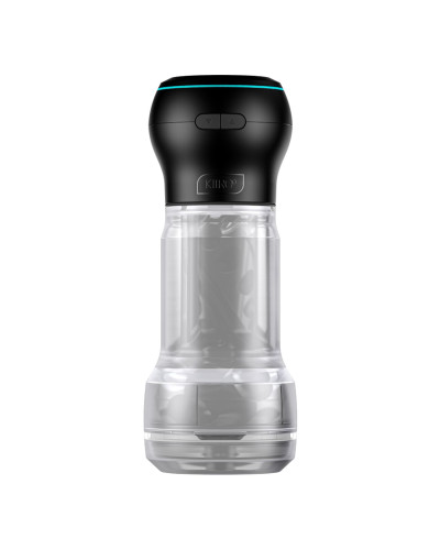 Мастурбатор Kiiroo Feel Pocket Crystal с всасывающей интерактивной насадкой PowerBlow Combo Set - Фото №1