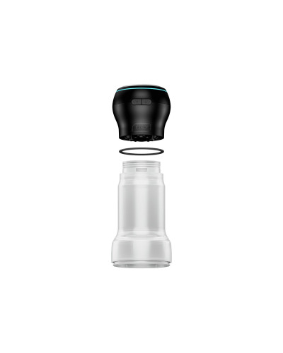 Мастурбатор Kiiroo Feel Pocket Crystal с всасывающей интерактивной насадкой PowerBlow Combo Set - Фото №3