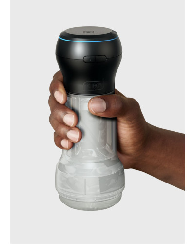 Мастурбатор Kiiroo Feel Pocket Crystal с всасывающей интерактивной насадкой PowerBlow Combo Set - Фото №6