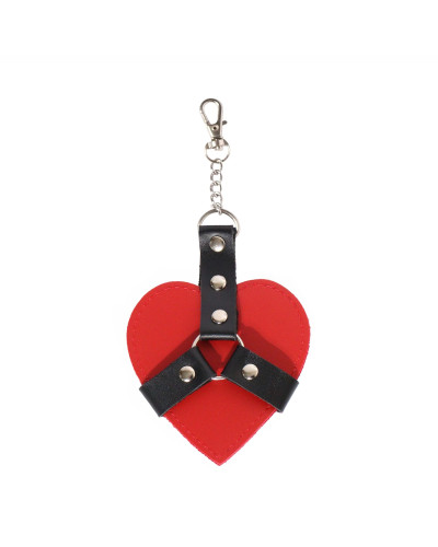 Брелок на карабине для ключей Art of Sex Chained Heart, Красный - Фото №2