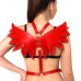 Женская портупея Art of Sex - Wings красная L-2XL, экокожа - Фото №3
