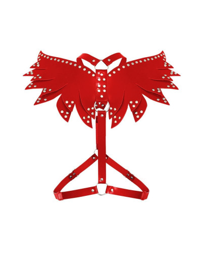 Женская портупея Art of Sex - Wings красная L-2XL, экокожа - Фото №4