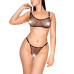 Сексуальный набор белья из сетки Art of Sex - Deily черный L-2XL - Фото №1