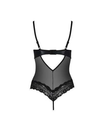 Боді з відкритими грудьми Passion Exclusive NORTH BODY L/XL, black - Фото №4
