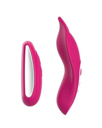 Вибратор в трусики Liebe Panty Vibe Recargable Cerise, нагрев до 39 °C, пульт, трусики в комплекте - Фото №3