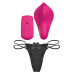 Вибратор в трусики Liebe Panty Vibe Recargable Cerise, нагрев до 39 °C, пульт, трусики в комплекте - Фото №4