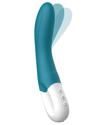 Вібратор точки G Liebe Bend It Rechargeable Ocean Blue, 10 режимів, дуже потужний, гнучкий стовбур - Фото №2