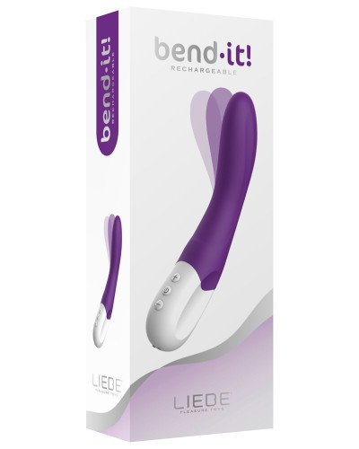 Вібратор точки G Liebe Bend It Rechargeable Purple, 10 режимів, дуже потужний, гнучкий стовбур - Фото №4