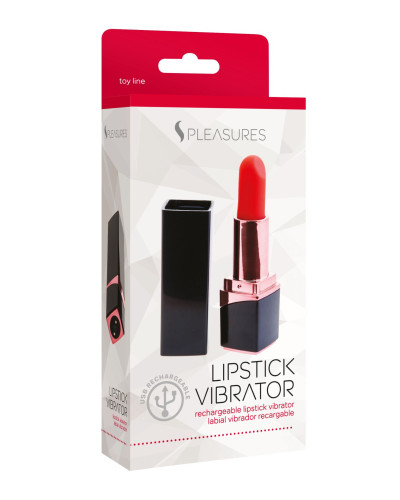Вібратор-помада S Pleasures Lipstick Vibrator, дуже реалістичний, 10 режимів - Фото №4