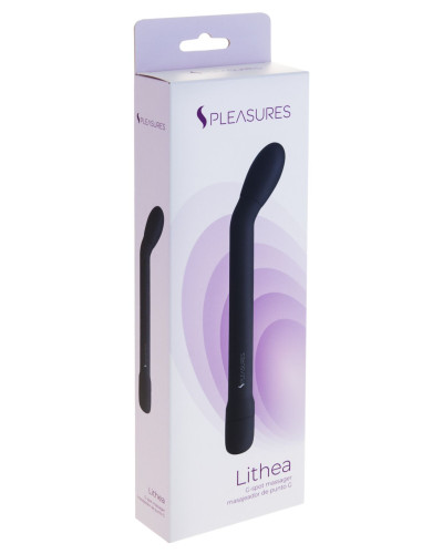 Тонкий вібратор для точки G S Pleasures Lithea Black, 7 режимів - Фото №3
