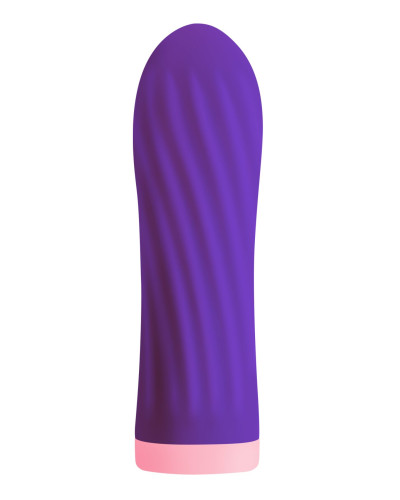 Віброкуля S Pleasures Bullets Twist & Shout Purple, фіолетова, ребриста поверхня, 10 режимів - Фото №1