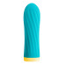 Віброкуля S Pleasures Bullets Twist & Shout Turquoise, бірюзова, ребриста поверхня, 10 режимів - Фото №1