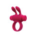 Ерекційне віброкільце S Pleasures Premium Rabbit Ring, рожеве, зі знімною віброкулею та вушками - Фото №1