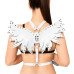 Жіноча портупея Art of Sex - Wings біла L-2XL, екошкіра - Фото №1