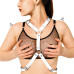 Жіноча портупея Art of Sex - Wings біла L-2XL, екошкіра - Фото №2