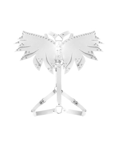 Жіноча портупея Art of Sex - Wings біла L-2XL, екошкіра - Фото №3
