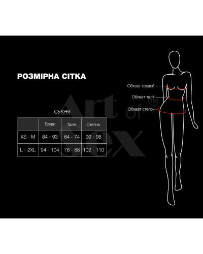 Сексуальное лакированное платье на шнуровке Art of Sex - Ginger черное L-2XL - Фото №4