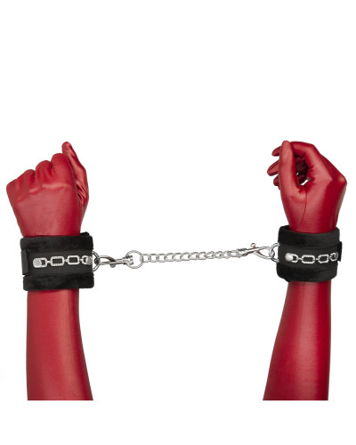 Наручники Punishment - Crystal Detail Handcuffs - Black - Фото №2