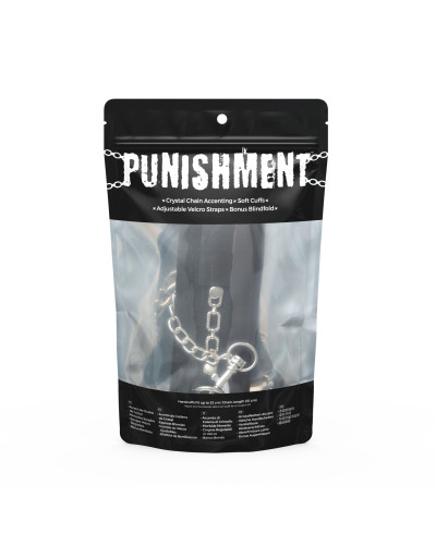 Наручники Punishment - Crystal Detail Handcuffs - Black - Фото №4
