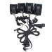 Розтяжка на ліжко Punishment - 5-Piece Bed Restraint Kit - Black - Фото №2