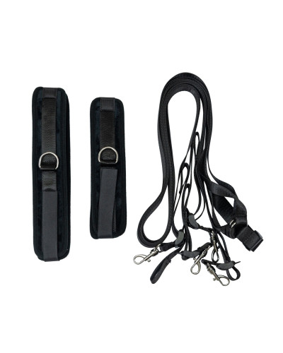 Розтяжка на ліжко Punishment - 5-Piece Bed Restraint Kit - Black - Фото №4