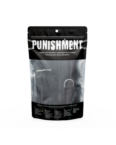 Розтяжка на ліжко Punishment - 5-Piece Bed Restraint Kit - Black - Фото №6