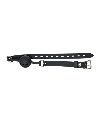 Кляп Punishment - Silicone Ball Gag - Black - Фото №3