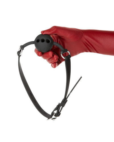 Кляп Punishment - Silicone Ball Gag - Black - Фото №4