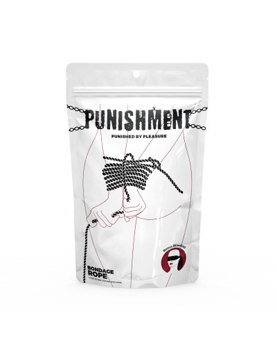 Мотузка для шибарі Punishment - Bondage Rope - Black - Фото №4