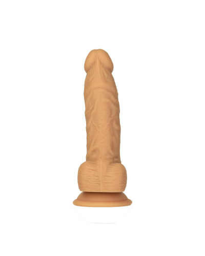 Фалоімітатор Naked Addiction - 8″ Silicone Dual Density Dildo Vanilla, віброкуля в подарунок - Фото №1