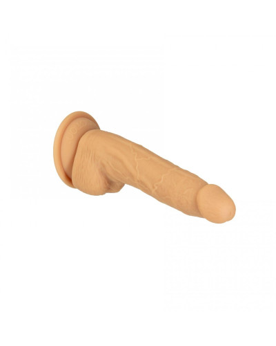 Фалоімітатор Naked Addiction - 8″ Silicone Dual Density Dildo Vanilla, віброкуля в подарунок - Фото №2