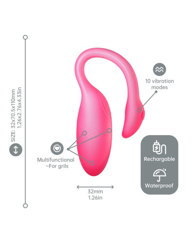 Смарт-виброяйцо Magic Motion Flamingo Max Pink - Фото №3