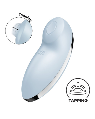Вібростимулятор-пульсатор Satisfyer Tap & Climax 2 Blue - Фото №1