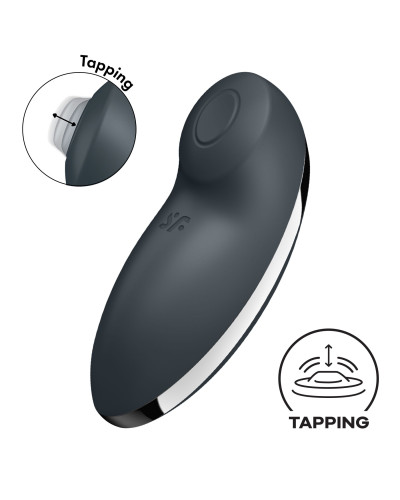 Вібростимулятор-пульсатор Satisfyer Tap & Climax 2 Grey - Фото №1