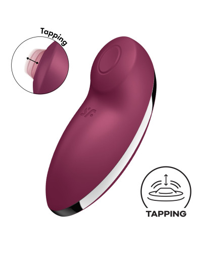 Вібростимулятор-пульсатор Satisfyer Tap & Climax 2 Red - Фото №1