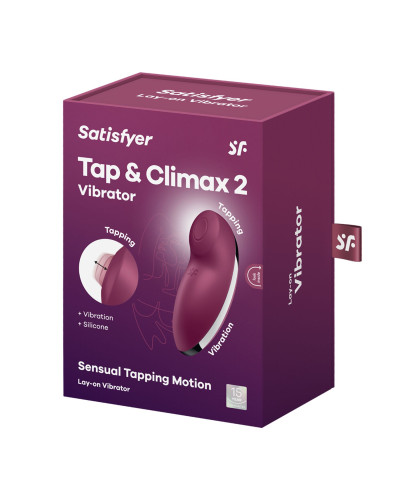 Вібростимулятор-пульсатор Satisfyer Tap & Climax 2 Red - Фото №7