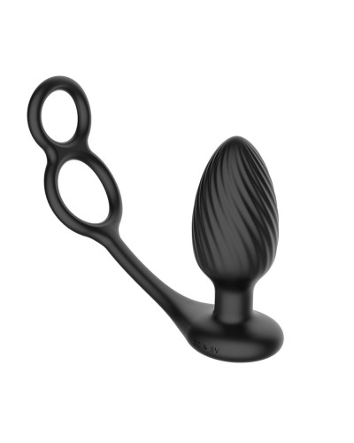 Анальна вібропробка Nexus Tornado Cock and Ball Ring - Фото №1