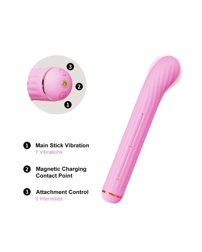 Вібратор Otouch Magic Stick S1 Plus - Pink - Фото №7