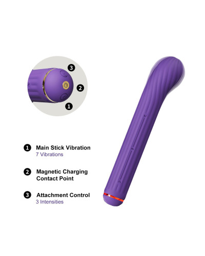 Вібратор Otouch Magic Stick S1 Plus - Purple - Фото №7