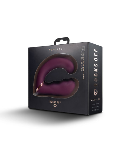 Вибратор Rocks Off Gemini Burgundy - Фото №11