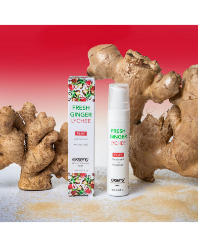 Распродажа!!! Стимулирующий гель EXSENS Kissable Fresh Ginger Litchi 15мл (срок 12.2025) - Фото №4