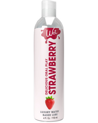 Распродажа!!! Лубрикант на водной основе Wet Oral Play Strawberry 118 мл (срок 05.02.2026) - Фото №1