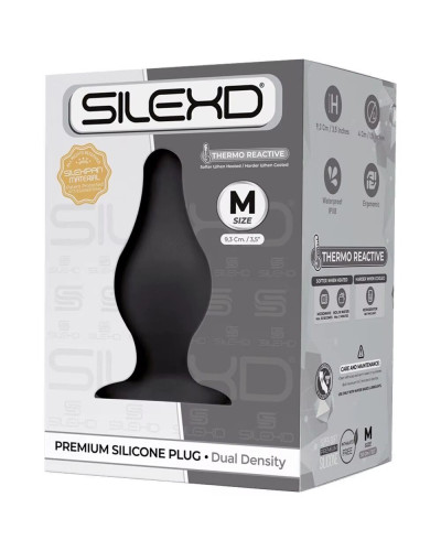 Анальная пробка SilexD (Model 2 size M), двухслойная, силикон+Silexpan (предыдущая упаковка!!!) - Фото №5