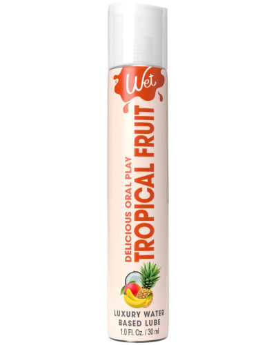 Распродажа!!! Лубрикант на водной основе Wet Oral Play Tropical Explosion (30 мл) (срок 31.10.2025) - Фото №1