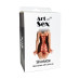 Сексуальное платье из сетки Art of Sex - Sharlotte черно-красное L-2XL - Фото №3