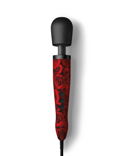 Вібромасажер DOXY Original ROSE PATTERN, дуже потужний, живлення 220В, пульсівні вібрації - Фото №2