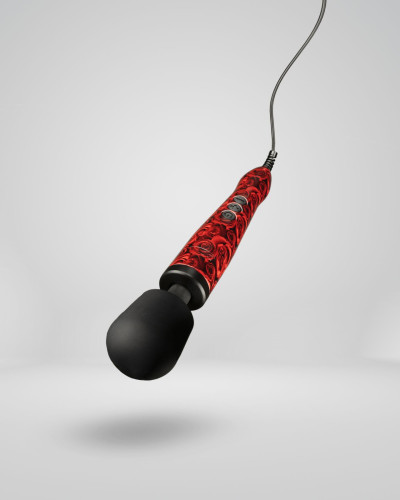 Вібромасажер DOXY Original ROSE PATTERN, дуже потужний, живлення 220В, пульсівні вібрації - Фото №5