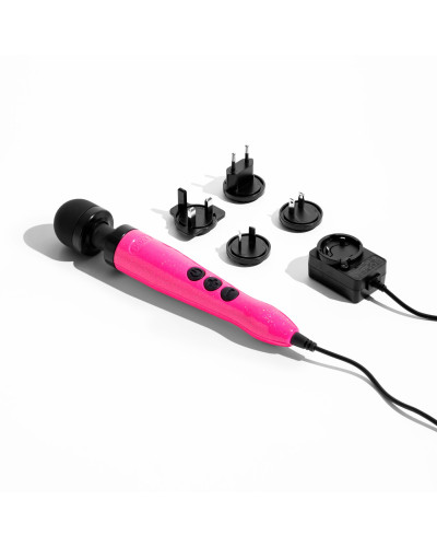Вибромассажер DOXY Die Cast 3 Hot Pink, очень мощный, питание 220В, металлический корпус - Фото №5